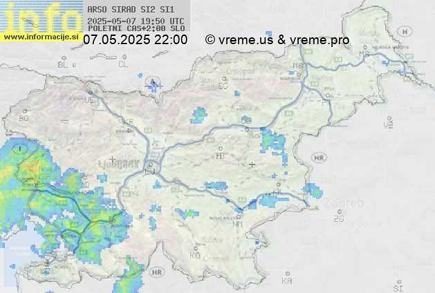 Radarska karta padavin