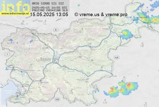 Radarska karta padavin
