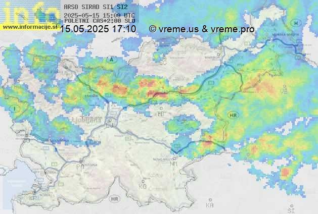 Radarska karta padavin