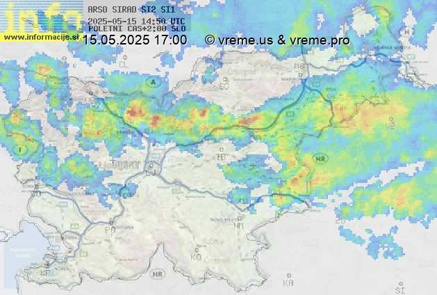 Radarska karta padavin