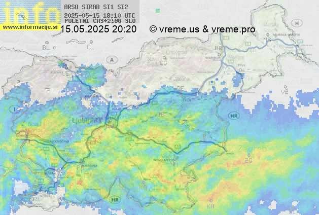 Radarska karta padavin