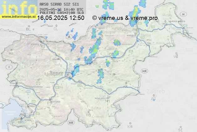 Radarska karta padavin
