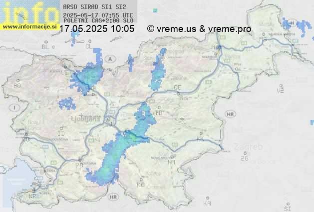 Radarska karta padavin
