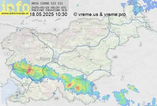 Radarska karta padavin