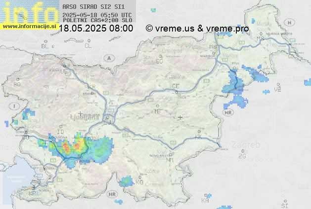 Radarska karta padavin
