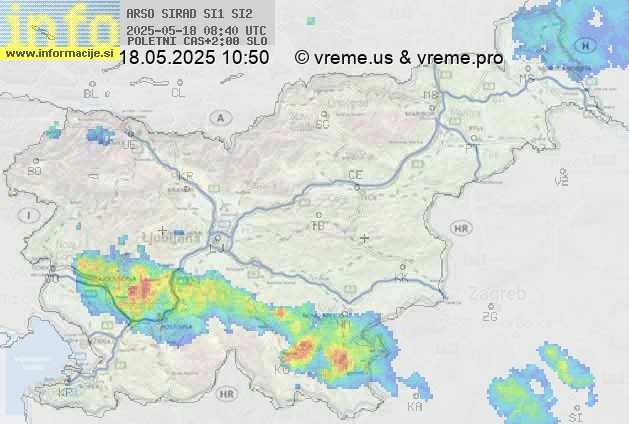 Radarska karta padavin