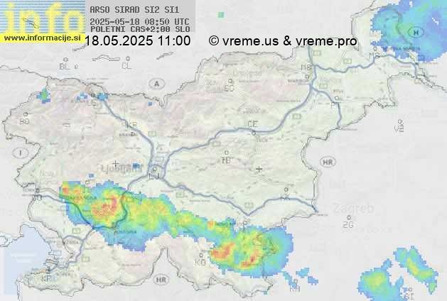 Radarska karta padavin