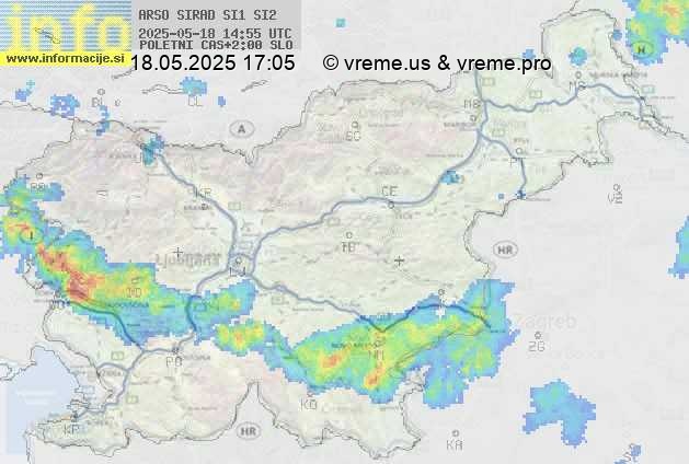 Radarska karta padavin