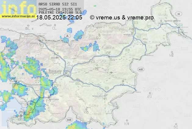 Radarska karta padavin