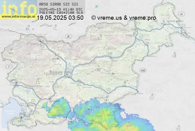 Radarska karta padavin