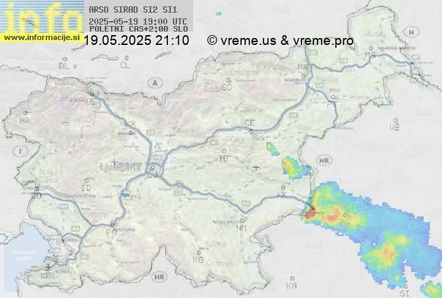 Radarska karta padavin