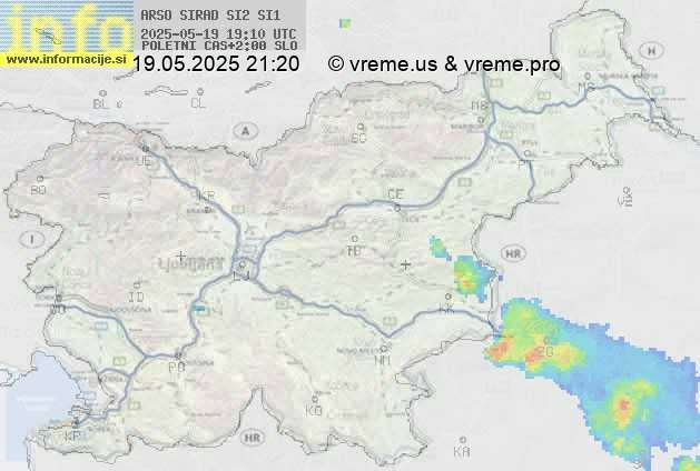 Radarska karta padavin