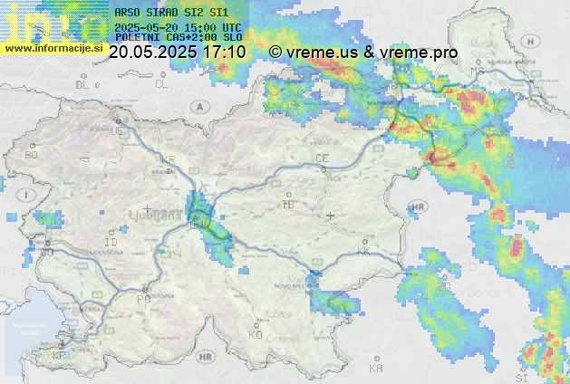 Radarska karta padavin