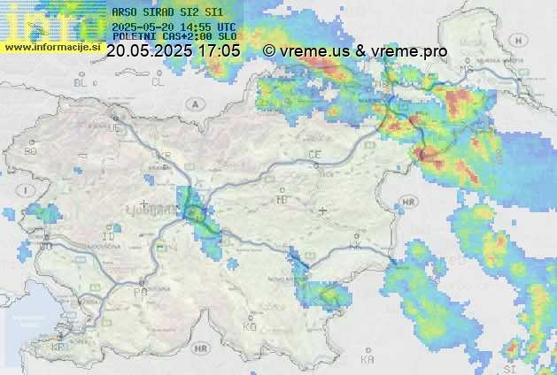 Radarska karta padavin