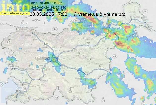 Radarska karta padavin
