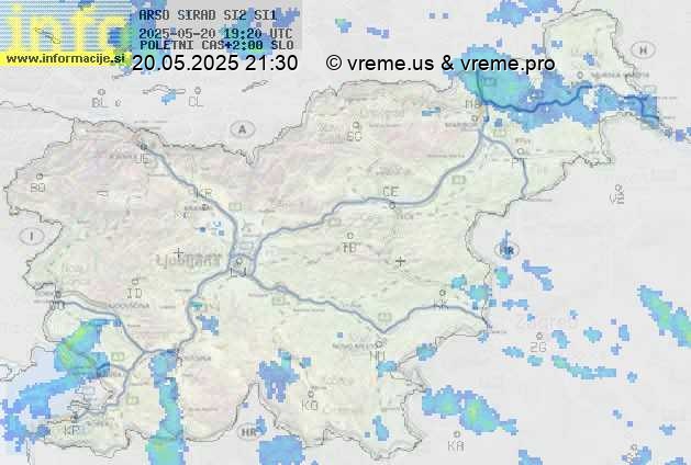 Radarska karta padavin