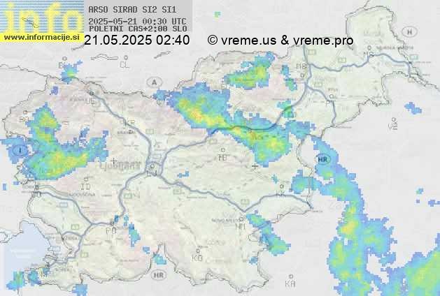 Radarska karta padavin