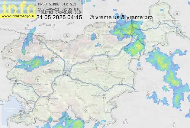 Radarska karta padavin