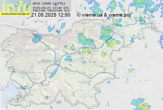 Radarska karta padavin