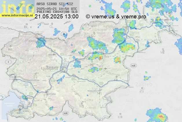 Radarska karta padavin