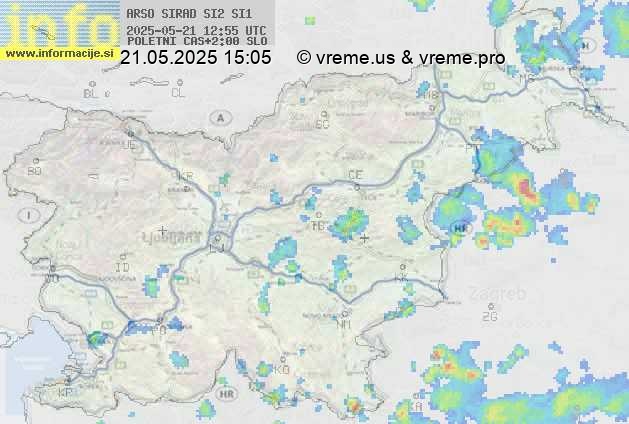 Radarska karta padavin
