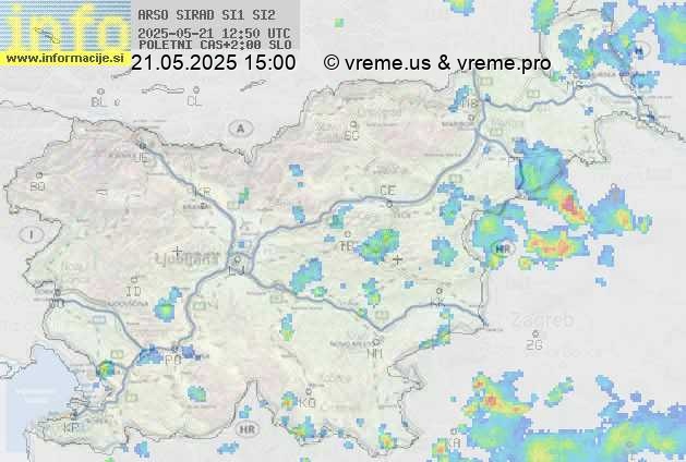 Radarska karta padavin