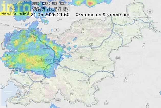 Radarska karta padavin