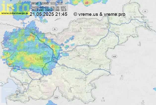 Radarska karta padavin