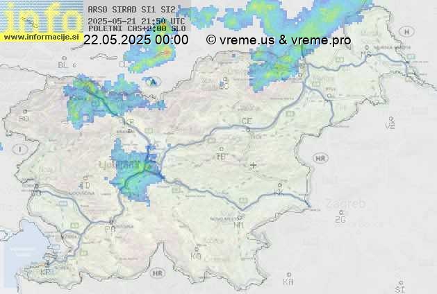 Radarska karta padavin