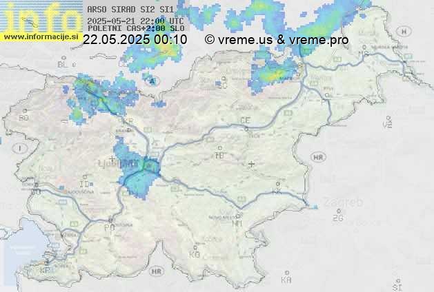 Radarska karta padavin