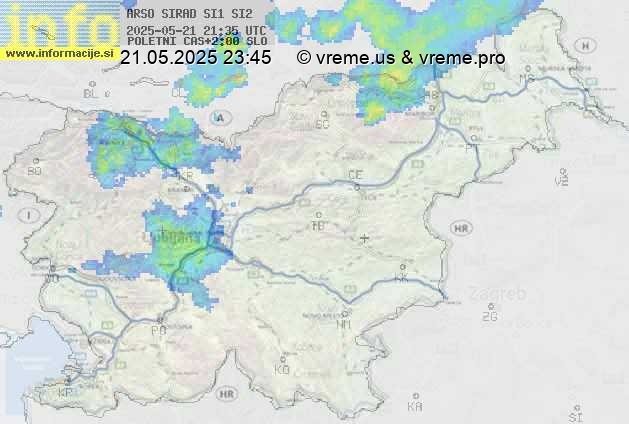 Radarska karta padavin