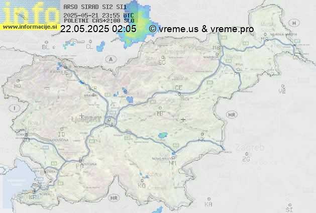 Radarska karta padavin