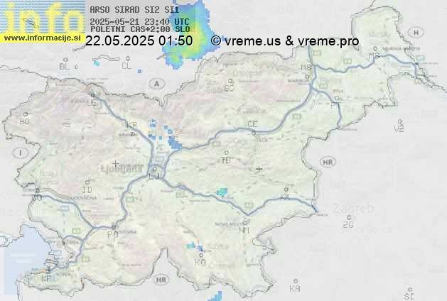 Radarska karta padavin