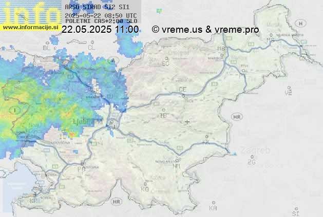 Radarska karta padavin