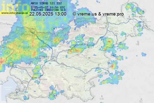 Radarska karta padavin