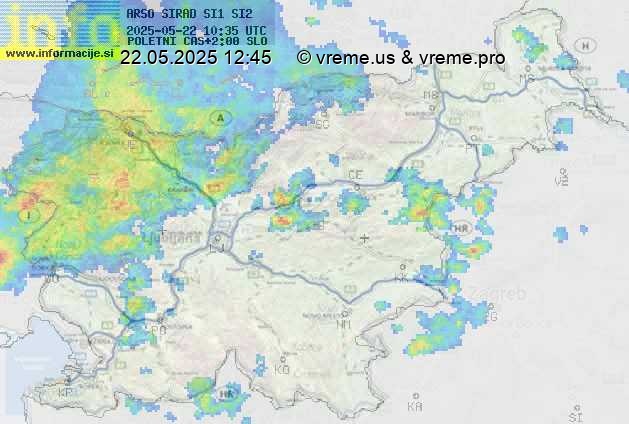 Radarska karta padavin