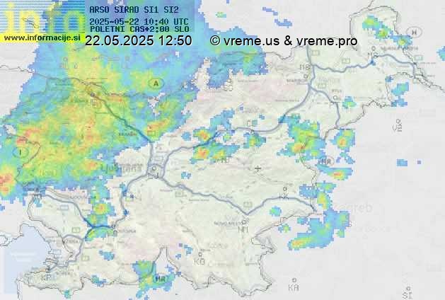 Radarska karta padavin