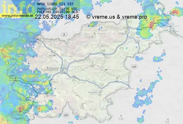 Radarska karta padavin
