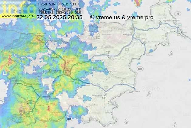 Radarska karta padavin
