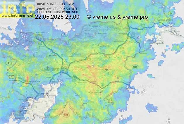Radarska karta padavin