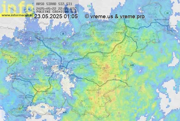 Radarska karta padavin