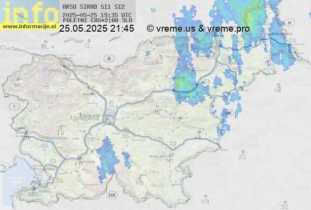 Radarska karta padavin