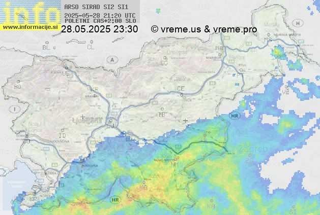 Radarska karta padavin