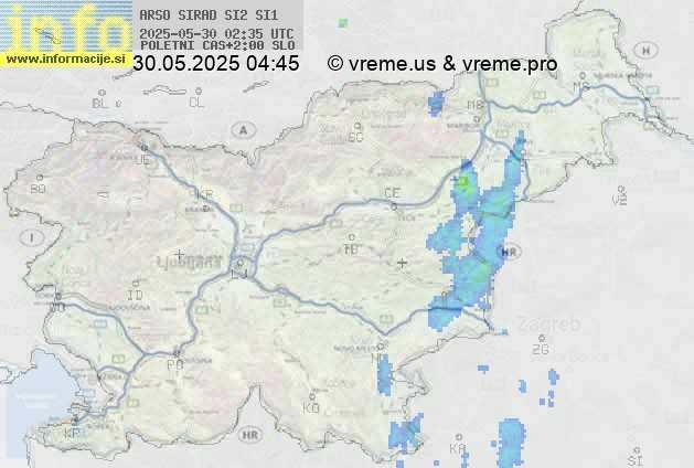 Radarska karta padavin