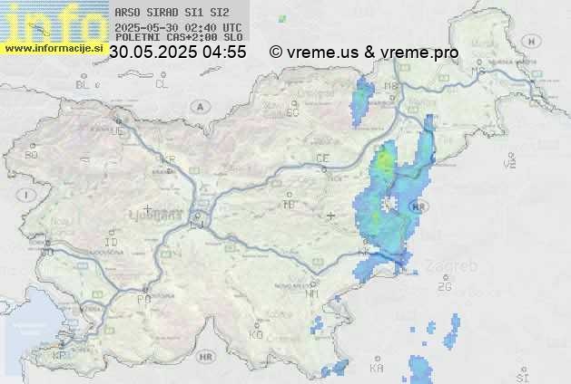Radarska karta padavin
