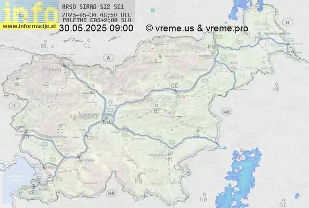 Radarska karta padavin