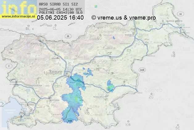 Radarska karta padavin