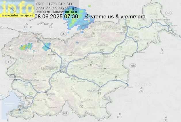 Radarska karta padavin