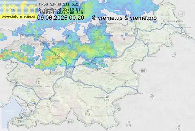 Radarska karta padavin