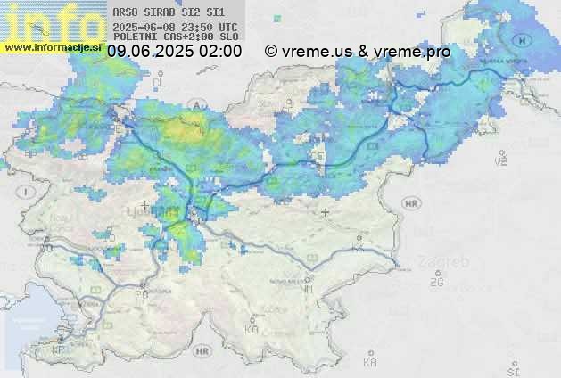 Radarska karta padavin